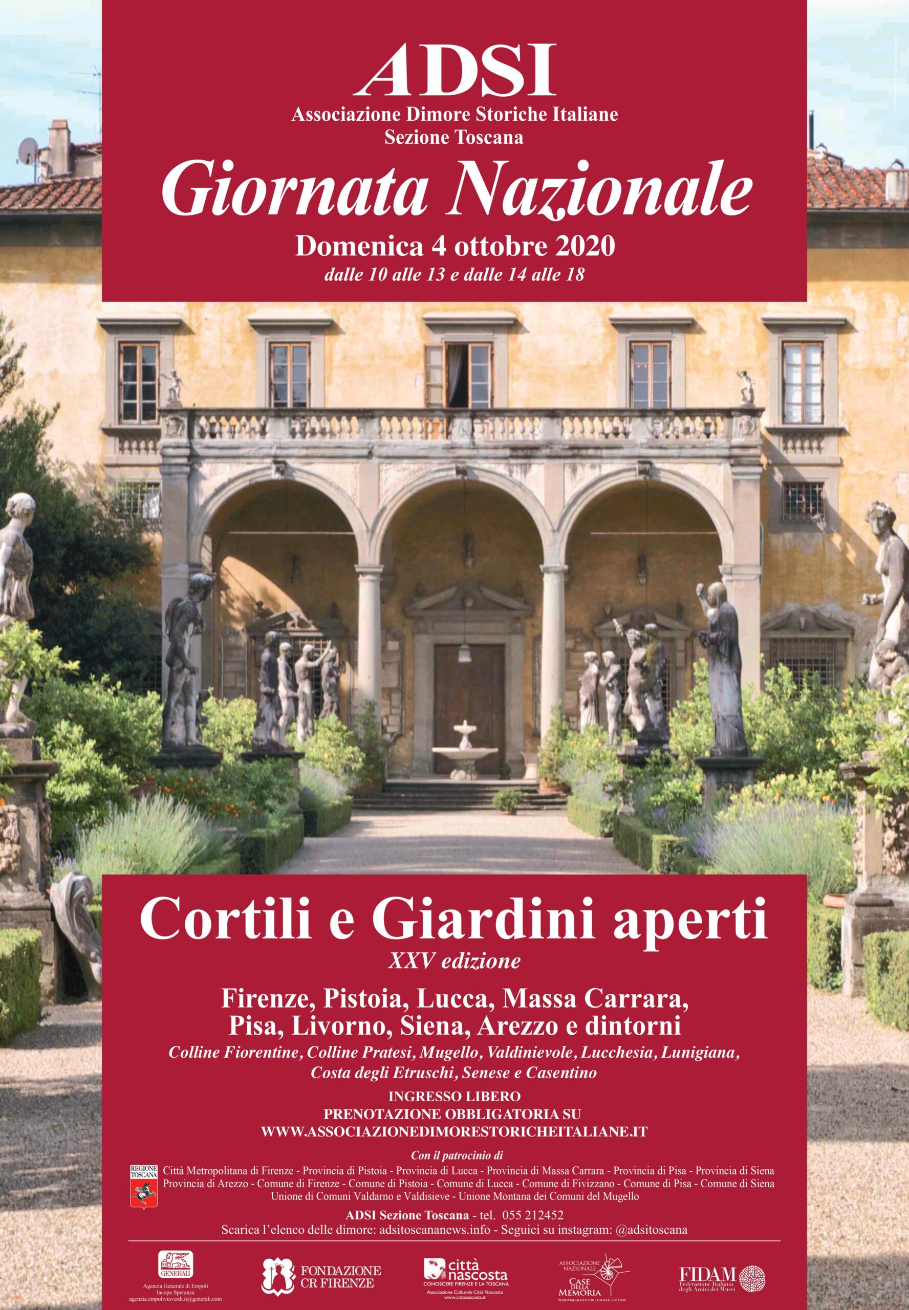 ad inizio ottobre – Giornata nazionale “Cortili e Giardini aperti”